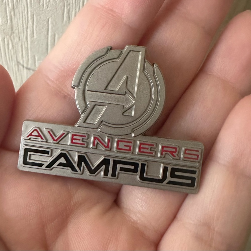 Avengers Campus Silver and Black Pin Tradeable